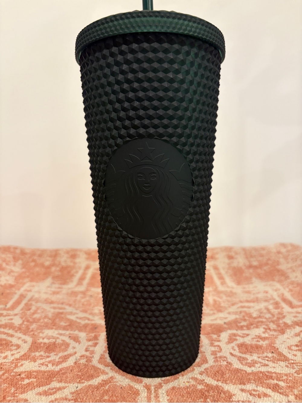 Starbucks 24 oz Green Holiday 2021 Matte Green Studded Venti Cold Cup Tumbler